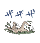 またあの鹿、沼に落ちてる（個別スタンプ：5）