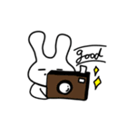 働く父うさぎ。プライベート編（個別スタンプ：4）