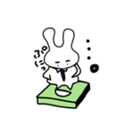 働く父うさぎ。プライベート編（個別スタンプ：8）