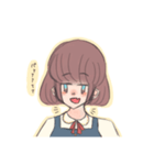 無口ちゃんの百面相スタンプ（個別スタンプ：8）