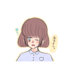 無口ちゃんの百面相スタンプ（個別スタンプ：25）