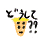 てめークレヨン調スタンプ（個別スタンプ：14）