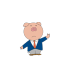 仮ぶたりーまん（個別スタンプ：2）