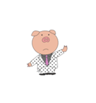 仮ぶたりーまん（個別スタンプ：5）