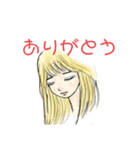 不機嫌ガール1（個別スタンプ：4）