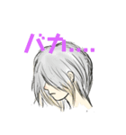 不機嫌ガール1（個別スタンプ：5）
