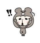 くまになりたいおっさん女子(改良版)（個別スタンプ：14）