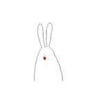 くちびる うさぎ（個別スタンプ：1）