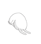 くちびる うさぎ（個別スタンプ：16）