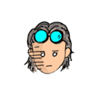 ゆかりん手書き なおちゃんグレーヘアー1（個別スタンプ：4）