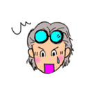 ゆかりん手書き なおちゃんグレーヘアー1（個別スタンプ：5）