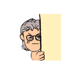 ゆかりん手書き なおちゃんグレーヘアー1（個別スタンプ：6）
