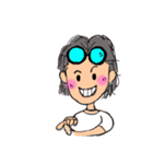 ゆかりん手書き なおちゃんグレーヘアー1（個別スタンプ：7）