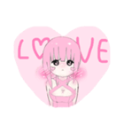 ♡ももいろヘアのお嫁さんスタンプ♡（個別スタンプ：8）
