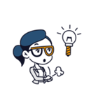 英語学習を応援するリッコさん（個別スタンプ：3）