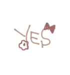 ふんわりシンプル使いやすい文字スタンプ（個別スタンプ：24）