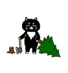 タキシード猫さんのクリスマスと年末年始（個別スタンプ：10）