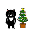 タキシード猫さんのクリスマスと年末年始（個別スタンプ：11）
