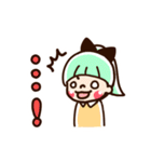 ゆるい手描き女の子のスタンプ Vol.3（個別スタンプ：3）