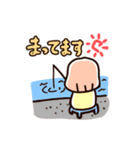 ゆるい手描き女の子のスタンプ Vol.3（個別スタンプ：14）