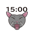 ニャンコ時計（個別スタンプ：16）