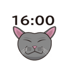 ニャンコ時計（個別スタンプ：17）