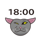 ニャンコ時計（個別スタンプ：19）