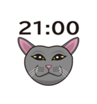 ニャンコ時計（個別スタンプ：22）