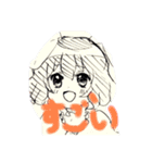 女の子とどうぶつたち（個別スタンプ：6）
