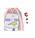 【鳥取弁】浦富海岸遊覧船 あまびえちゃん（個別スタンプ：16）