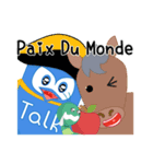 iTalkuTalkビデオでAI英中学習:世界の平和（個別スタンプ：7）