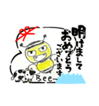 Bee助丸のお正月挨拶（個別スタンプ：4）