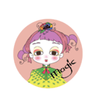 独特で可愛い少女（個別スタンプ：2）