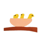 コうケつ画伯のピヨちゃん 1（個別スタンプ：3）
