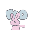 ぴんうさちゃん（個別スタンプ：1）