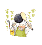 野菜おじさん達と食べ物スタンプ（個別スタンプ：1）