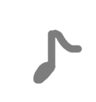 音符♩（個別スタンプ：1）