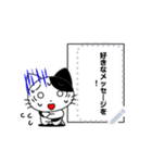 Funny cat message 5 牛柄（個別スタンプ：6）