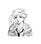 男子・女子高校生（個別スタンプ：5）