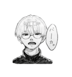 男子・女子高校生（個別スタンプ：7）