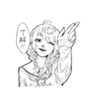 男子・女子高校生（個別スタンプ：13）