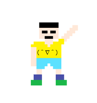糸目くん 顔文字服（個別スタンプ：1）
