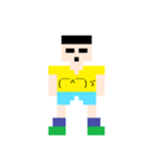 糸目くん 顔文字服（個別スタンプ：2）