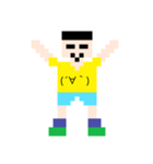 糸目くん 顔文字服（個別スタンプ：4）