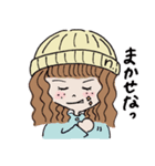 ぼうしがーるず（個別スタンプ：9）