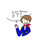 Yucony先生の英語スタンプ No.4（個別スタンプ：11）
