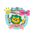 ハルさんと楽しい仲間たち2と手描き文字（個別スタンプ：4）