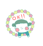 眉うえこ♪(日常会話)（個別スタンプ：1）