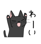 シシシくろねこ version 1（個別スタンプ：7）