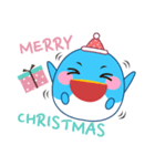 かわいい青い鳥のハッピークリスマス（個別スタンプ：11）